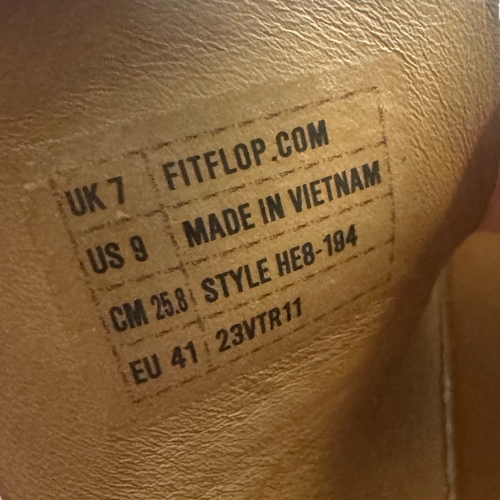 Fitflop Gen FF Double Buckle Sandals White leather Size 9 - Picture 7 of 8